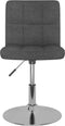 vidaXL - Eetkamerstoelen - draaibaar - 2 - st - stof - donkergrijs
