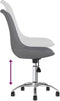 vidaXL - Eetkamerstoelen - draaibaar - 2 - st - stof - lichtgrijs