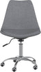 vidaXL - Eetkamerstoelen - draaibaar - 2 - st - stof - lichtgrijs