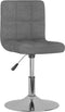 vidaXL - Eetkamerstoelen - draaibaar - 2 - st - stof - lichtgrijs