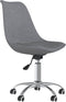 vidaXL - Eetkamerstoelen - draaibaar - 2 - st - stof - lichtgrijs