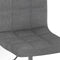 vidaXL - Eetkamerstoelen - draaibaar - 2 - st - stof - lichtgrijs