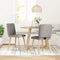 vidaXL - Eetkamerstoelen - draaibaar - 2 - st - stof - taupe