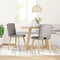 vidaXL - Eetkamerstoelen - draaibaar - 2 - st - stof - taupe