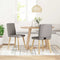 vidaXL - Eetkamerstoelen - draaibaar - 2 - st - stof - taupe