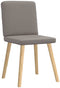vidaXL - Eetkamerstoelen - draaibaar - 2 - st - stof - taupe