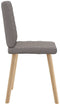 vidaXL - Eetkamerstoelen - draaibaar - 2 - st - stof - taupe