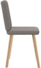 vidaXL - Eetkamerstoelen - draaibaar - 2 - st - stof - taupe