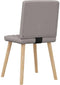 vidaXL - Eetkamerstoelen - draaibaar - 2 - st - stof - taupe