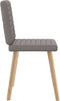 vidaXL - Eetkamerstoelen - draaibaar - 2 - st - stof - taupe