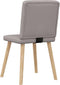 vidaXL - Eetkamerstoelen - draaibaar - 2 - st - stof - taupe
