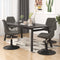 vidaXL - Eetkamerstoelen - draaibaar - 4 - st - fluweel - donkergrijs