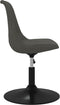 vidaXL - Eetkamerstoelen - draaibaar - 4 - st - fluweel - donkergrijs