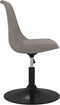 vidaXL - Eetkamerstoelen - draaibaar - 4 - st - fluweel - lichtgrijs