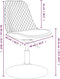 vidaXL - Eetkamerstoelen - draaibaar - 4 - st - fluweel - lichtgrijs