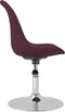 vidaXL - Eetkamerstoelen - draaibaar - 4 - st - stof - paars