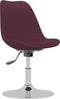 vidaXL - Eetkamerstoelen - draaibaar - 4 - st - stof - paars