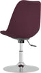 vidaXL - Eetkamerstoelen - draaibaar - 4 - st - stof - paars