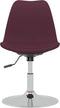 vidaXL - Eetkamerstoelen - draaibaar - 4 - st - stof - paars