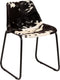 vidaXL - Eetkamerstoelen - echt - geitenleer - 2 - st