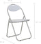 vidaXL - Eetkamerstoelen - inklapbaar - 2 - st - kunstleer - wit