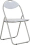vidaXL - Eetkamerstoelen - inklapbaar - 2 - st - kunstleer - wit