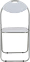 vidaXL - Eetkamerstoelen - inklapbaar - 2 - st - kunstleer - wit