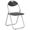 vidaXL - Eetkamerstoelen - inklapbaar - 2 - st - kunstleer - zwart