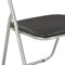 vidaXL - Eetkamerstoelen - inklapbaar - 2 - st - kunstleer - zwart