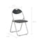 vidaXL - Eetkamerstoelen - inklapbaar - 2 - st - kunstleer - zwart