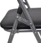 vidaXL - Eetkamerstoelen - inklapbaar - 6 - st - kunstleer - en - staal - zwart