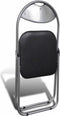 vidaXL - Eetkamerstoelen - inklapbaar - 6 - st - kunstleer - en - staal - zwart