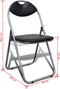 vidaXL - Eetkamerstoelen - inklapbaar - 6 - st - kunstleer - en - staal - zwart