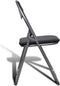 vidaXL - Eetkamerstoelen - inklapbaar - 6 - st - kunstleer - en - staal - zwart