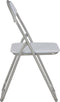 vidaXL - Eetkamerstoelen - inklapbaar - 6 - st - kunstleer - wit