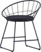 vidaXL - Eetkamerstoelen - met - kunstleren - zittingen - 2 - st - staal - zwart