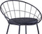 vidaXL - Eetkamerstoelen - met - kunstleren - zittingen - 2 - st - staal - zwart
