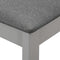 vidaXL Eetkamerstoelen met kussens 2 st massief hout grijs