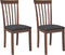 vidaXL - Eetkamerstoelen - met - kussens - 2 - st - massief - hout - rubber - bruin
