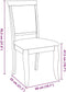 vidaXL - Eetkamerstoelen - met - kussens - 2 - st - massief - hout - rubber - wit