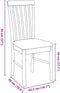 vidaXL - Eetkamerstoelen - met - kussens - 2 - st - massief - hout - rubber - bruin