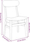 vidaXL - Eetkamerstoelen - met - kussens - 2 - st - massief - hout - rubber - bruin