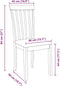vidaXL - Eetkamerstoelen - met - kussens - 2 - st - massief - hout - rubber - bruin