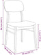 vidaXL - Eetkamerstoelen - met - kussens - 2 - st - massief - hout - rubber - wit