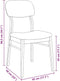 vidaXL - Eetkamerstoelen - met - kussens - 2 - st - massief - hout - naturel - rubber