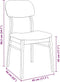 vidaXL - Eetkamerstoelen - met - kussens - 2 - st - massief - hout - rubber - bruin