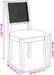 vidaXL - Eetkamerstoelen - met - kussens - 2 - st - massief - hout - rubber - bruin