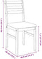 vidaXL - Eetkamerstoelen - met - kussens - 2 - st - massief - hout - rubber - bruin