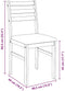vidaXL - Eetkamerstoelen - met - kussens - 2 - st - massief - hout - rubber - wit