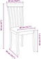 vidaXL - Eetkamerstoelen - met - kussens - 2 - st - massief - hout - rubber - bruin